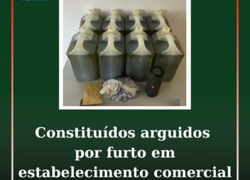 Constituídos arguidos por furto em estabelecimento comercial
