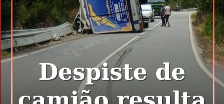 Depiste de camião resulta en um ferido