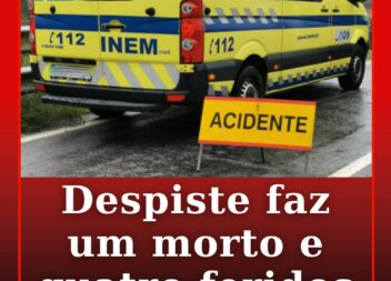 Despiste na EN243 faz um morto e quatro feridos