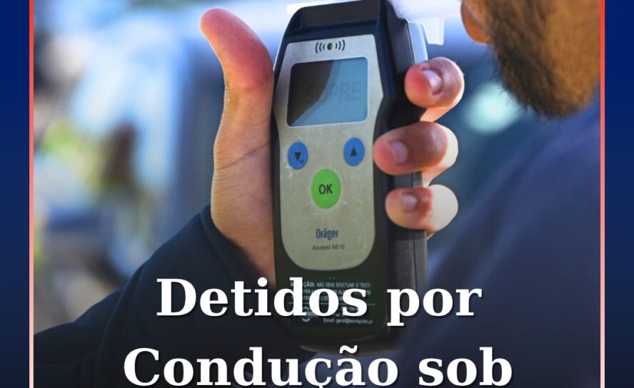 Detidos por condução sob efeito do álcool