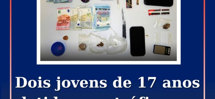 Dois jovens de 17 anos detidos por tráfico em Castelo Branco