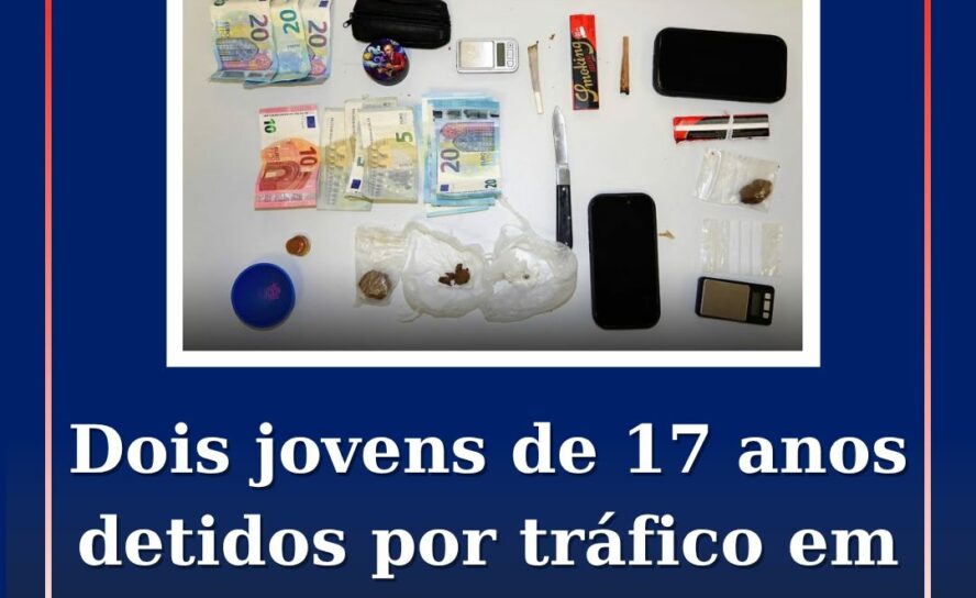 Dois jovens de 17 anos detidos por tráfico em Castelo Branco