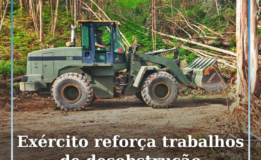 Exército reforça trabalhos de desobstrução da rede viária florestal