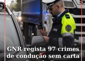 GNR alerta para aumento de crimes de condução sem habilitação legal