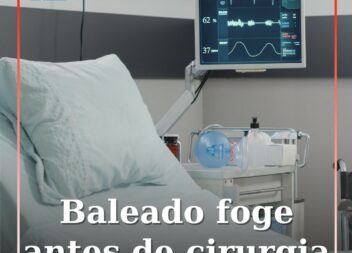 Homem baleado foge do hospital antes de ser operado
