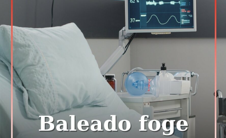 Homem baleado foge do hospital antes de ser operado