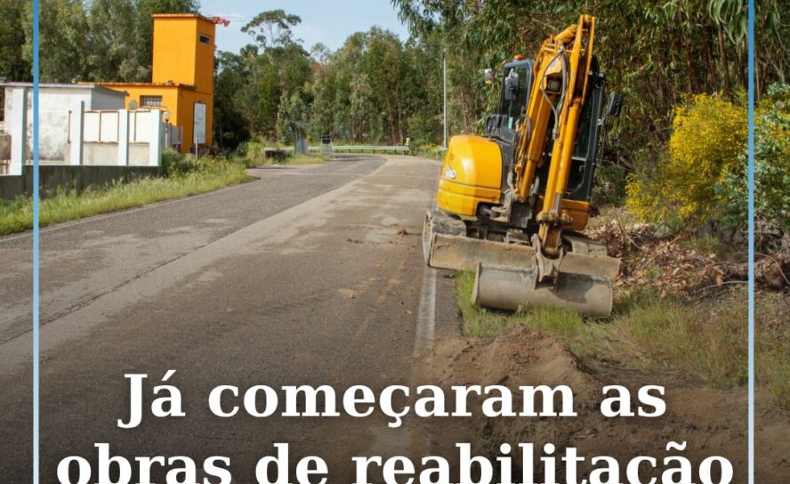 Já começaram os trabalhos reabilitação da EM555