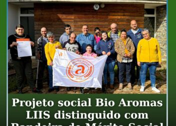 Projeto social Bio Aromas LIIS distinguido com Bandeira de Mérito Social