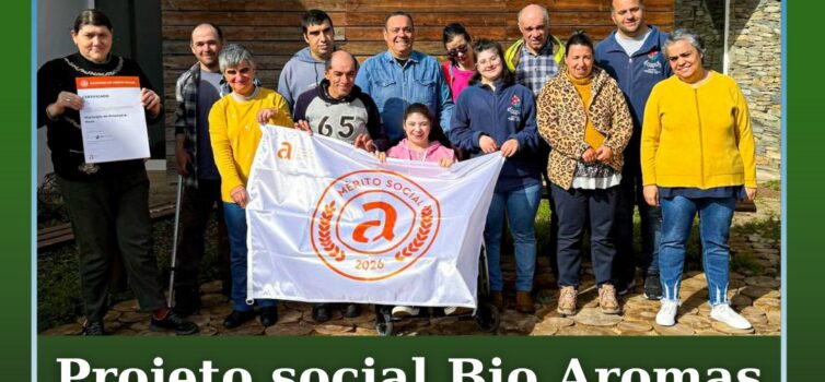 Projeto social Bio Aromas LIIS distinguido com Bandeira de Mérito Social