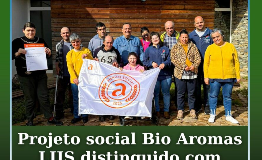 Projeto social Bio Aromas LIIS distinguido com Bandeira de Mérito Social