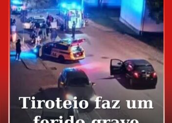 Tiroteio faz um ferido grave