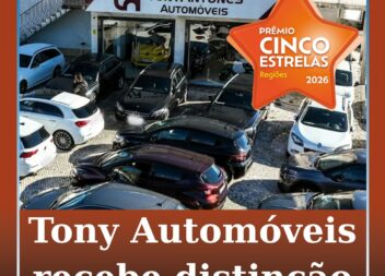 Tony Automóveis distinguido com Prémio Cinco Estrelas Regiões