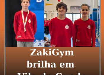 ZakiGym sobe ao pódio no Campeonato Nacional de Tumbling