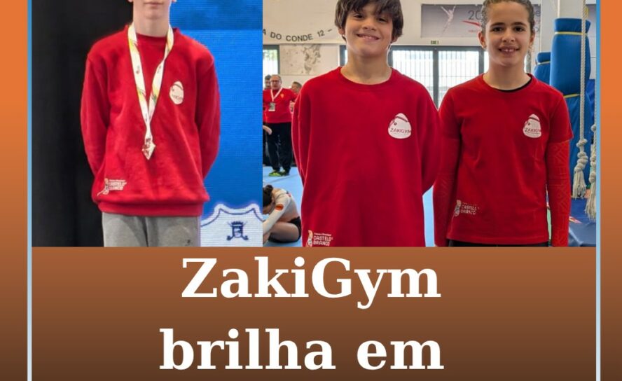 ZakiGym sobe ao pódio no Campeonato Nacional de Tumbling