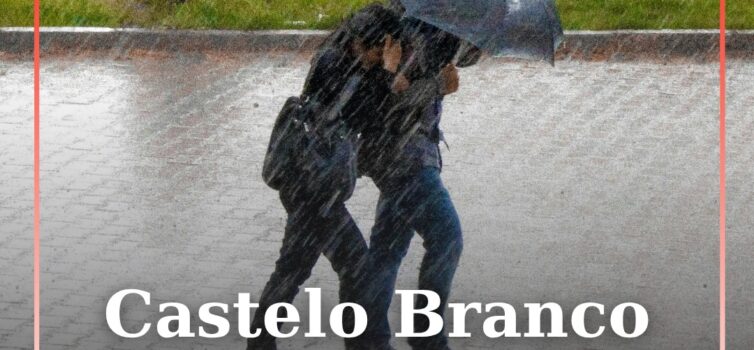 Castelo Branco sob aviso amarelo devido à chuva