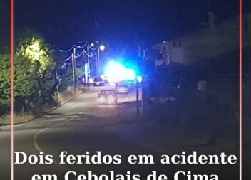 Dois feridos em acidente em Cebolais de Cima