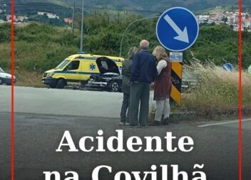 Esta quinta-feira, 15 de maio, ocorreu um acidente na zona da Quinta do Covelo,