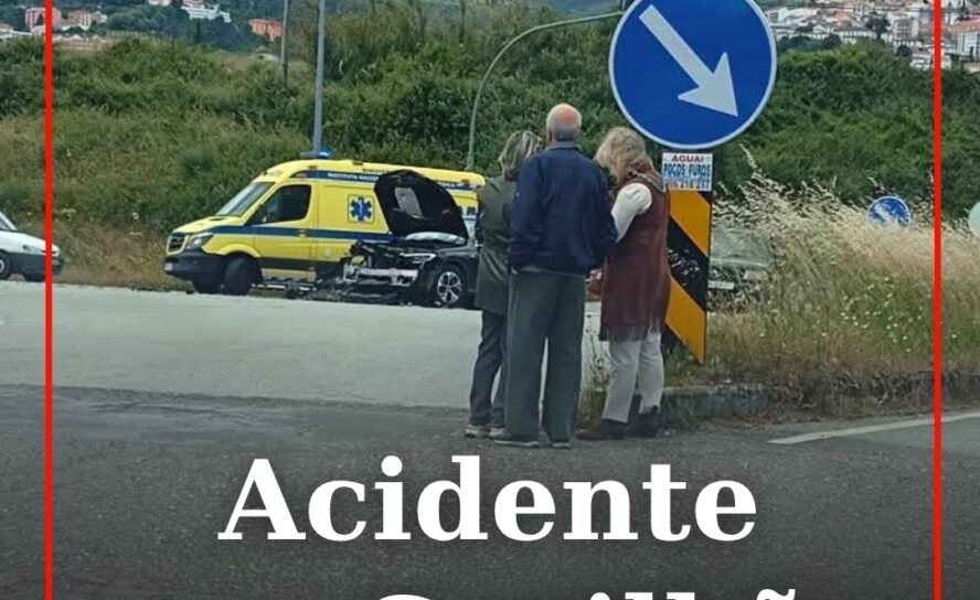 Esta quinta-feira, 15 de maio, ocorreu um acidente na zona da Quinta do Covelo,