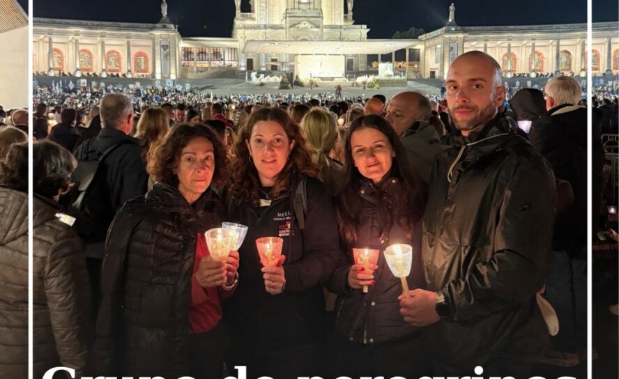 Este grupo de peregrinos de Castelo Branco chegou esta terça-feira, 12 de maio,