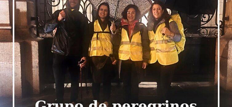 Este grupo de peregrinos de Castelo Branco saiu às cinco da manhã deste domingo