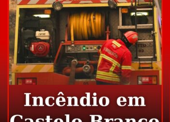Incêndio habitacional em Castelo Branco