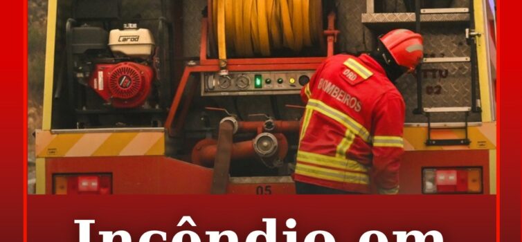 Incêndio habitacional em Castelo Branco