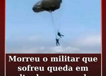 Morreu o militar que sofreu queda em salto de paraquedas