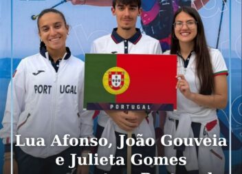 No dia 8 de maio, os atletas  Lua Afonso, João Gouveia e Julieta Gomes