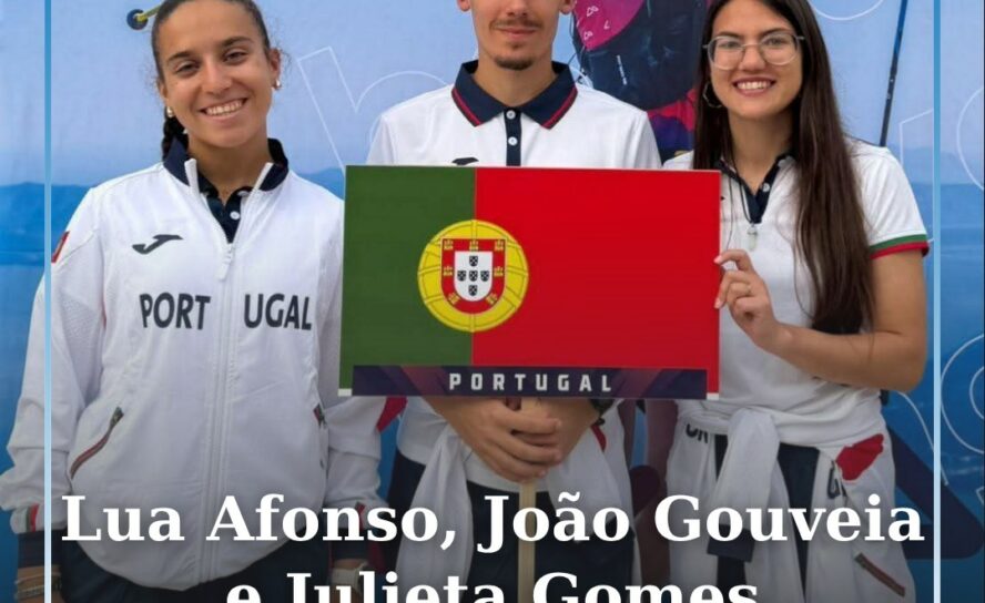 No dia 8 de maio, os atletas  Lua Afonso, João Gouveia e Julieta Gomes