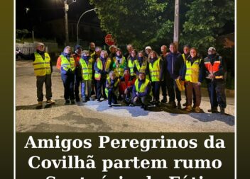 O Grupo Amigos Peregrinos da Covilhã partiu da Barroca do Zêzere por volta da um