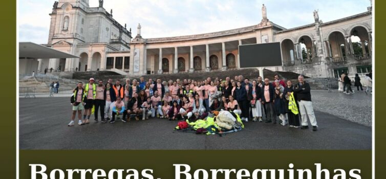 O Grupo Borregas, Borreguinhas e Borregões já chegou ao Santuário de Fátima.