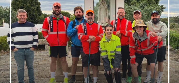O Grupo de Caminhantes de Fátima chegou este sábado, 9 de maio