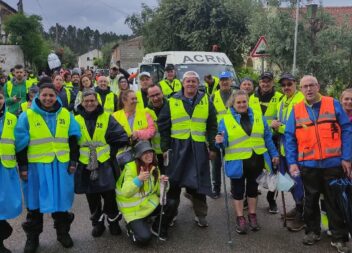 O Grupo de Peregrinos da Associação Caminheiros Rosa Negra completou este sábado