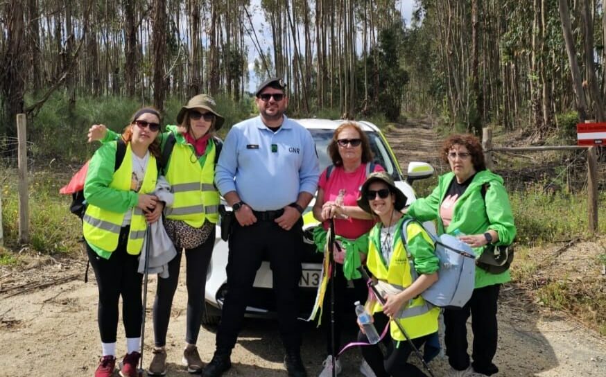 O Grupo de Peregrinos de Alpalhão, composto por cerca de 10 elementos