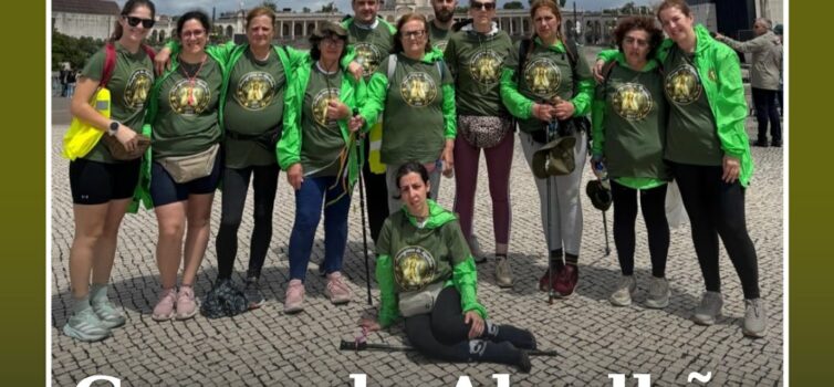 O Grupo de peregrinos de Alpalhão, já chegaram ao Santuário de Fátima.