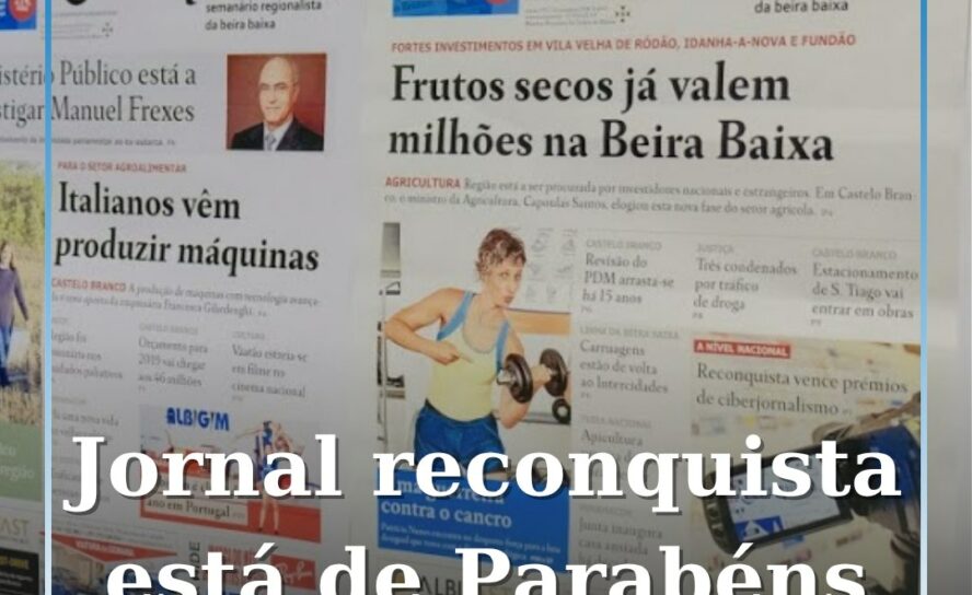 O Jornal Reconquista celebra hoje 81 anos de existência