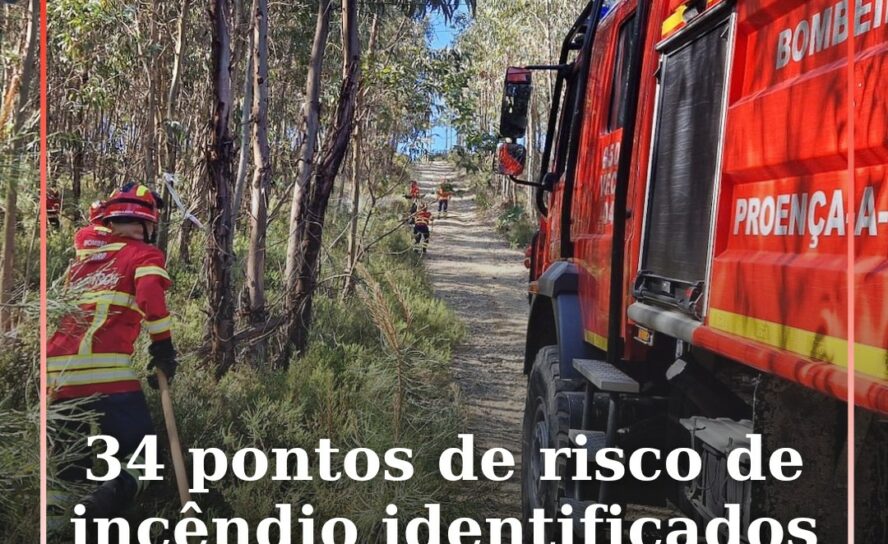 O Município de Proença-a-Nova disponibilizou mapas com a identificação de 34 pon