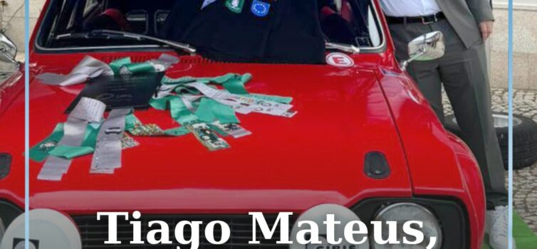 O albicastrense Tiago Mateus, de 26 anos, celebrou no passado sábado
