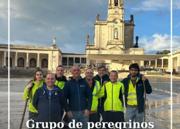 O grupo de peregrinos Nossa Senhora de Fátima que seguia diretamente para Fátima
