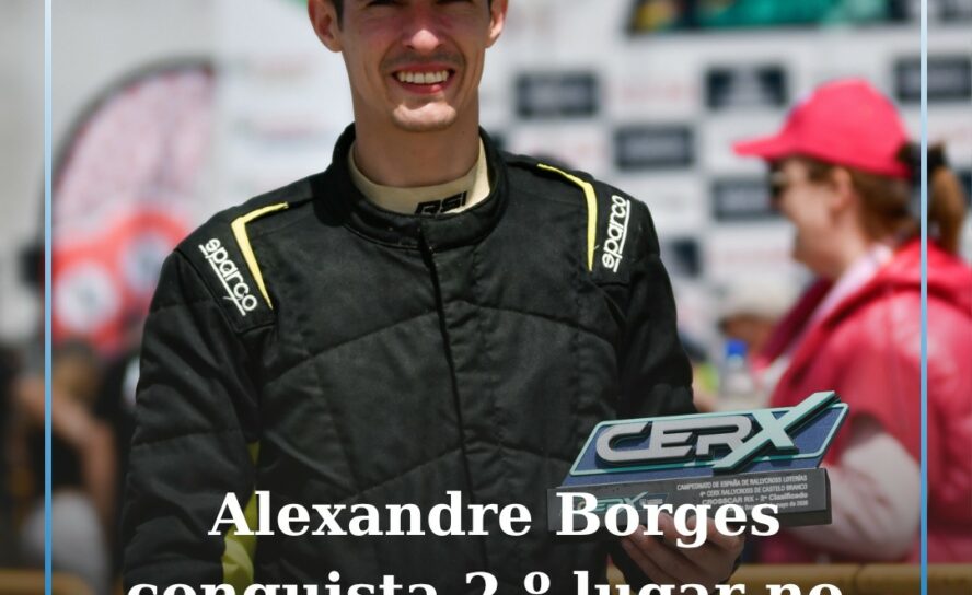 O piloto Alexandre Borges conquistou o 2.º lugar no Circuito do Lanço Grande