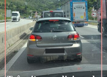 O trânsito está condicionado no Túnel da Gardunha