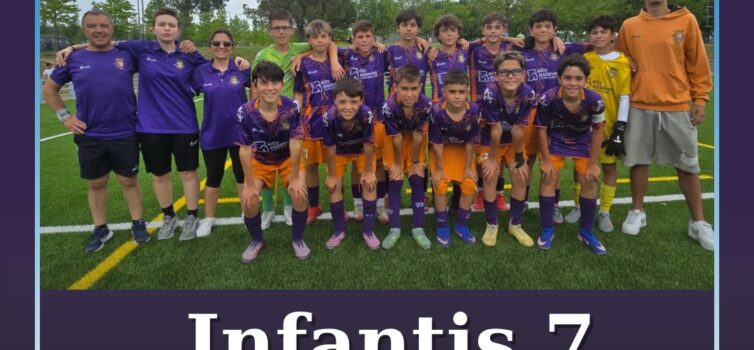 Os Infantis sete da escola de futebol da Associação Recreativa e Cultural do Bai