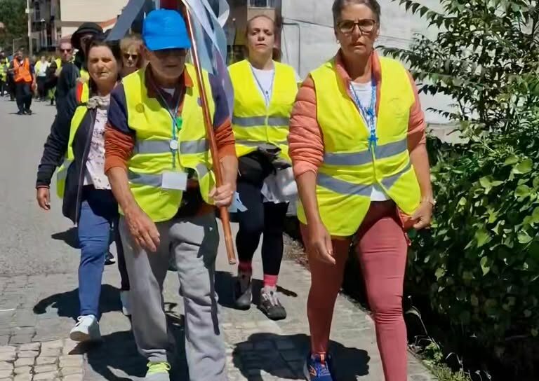 Os Peregrinos de Maria, de Castelo Branco, estão a cumprir a segunda etapa