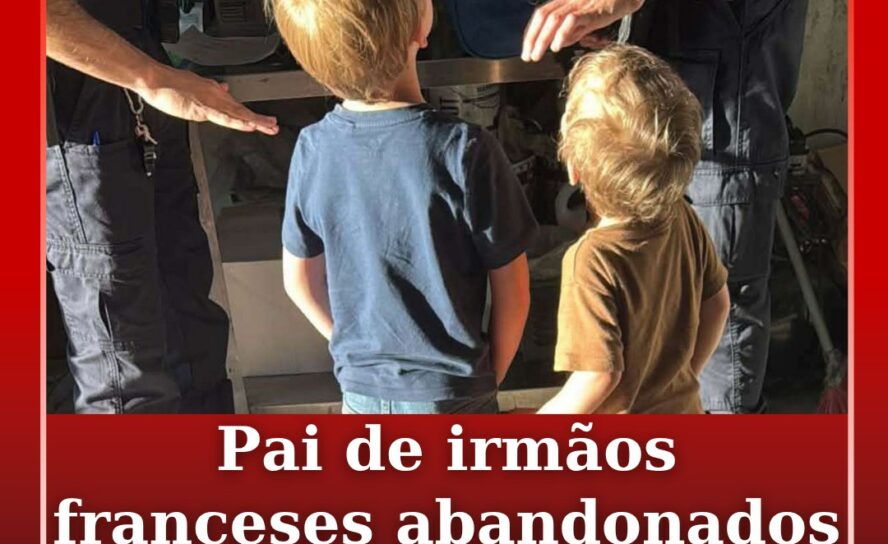 Os dois irmãos franceses de 4 e 5 anos abandonados junto a uma estrada na zona d