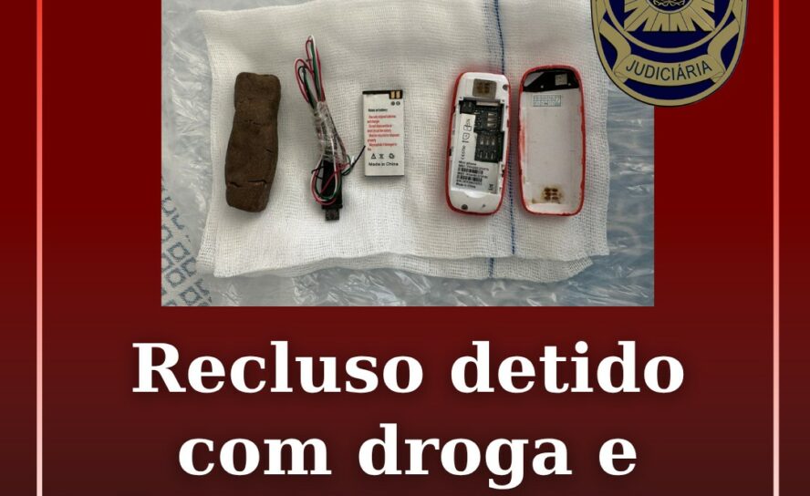 PJ detém homem com droga e telemóvel no organismo A Polícia Judiciária