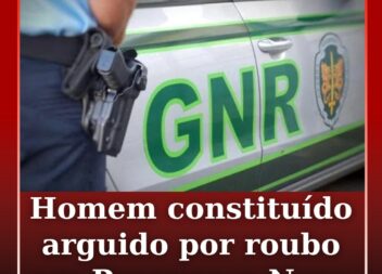 Um homem de 32 anos foi constituído arguido, no dia 20 de maio