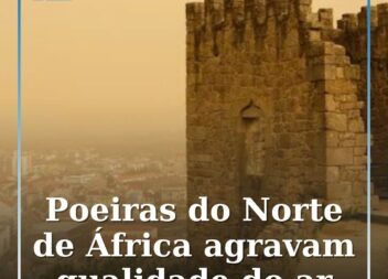 Uma massa de ar proveniente dos desertos do Norte de África