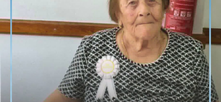 A D. Maria de Jesus, do Centro de Assistência Social da Freguesia do Troviscal,