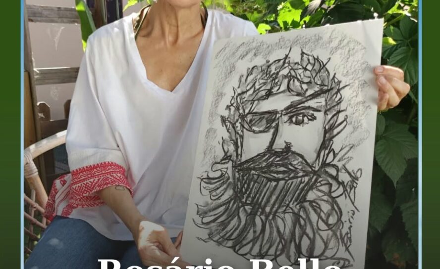 A artista plástica Rosário Bello assinalou o Dia de Portugal