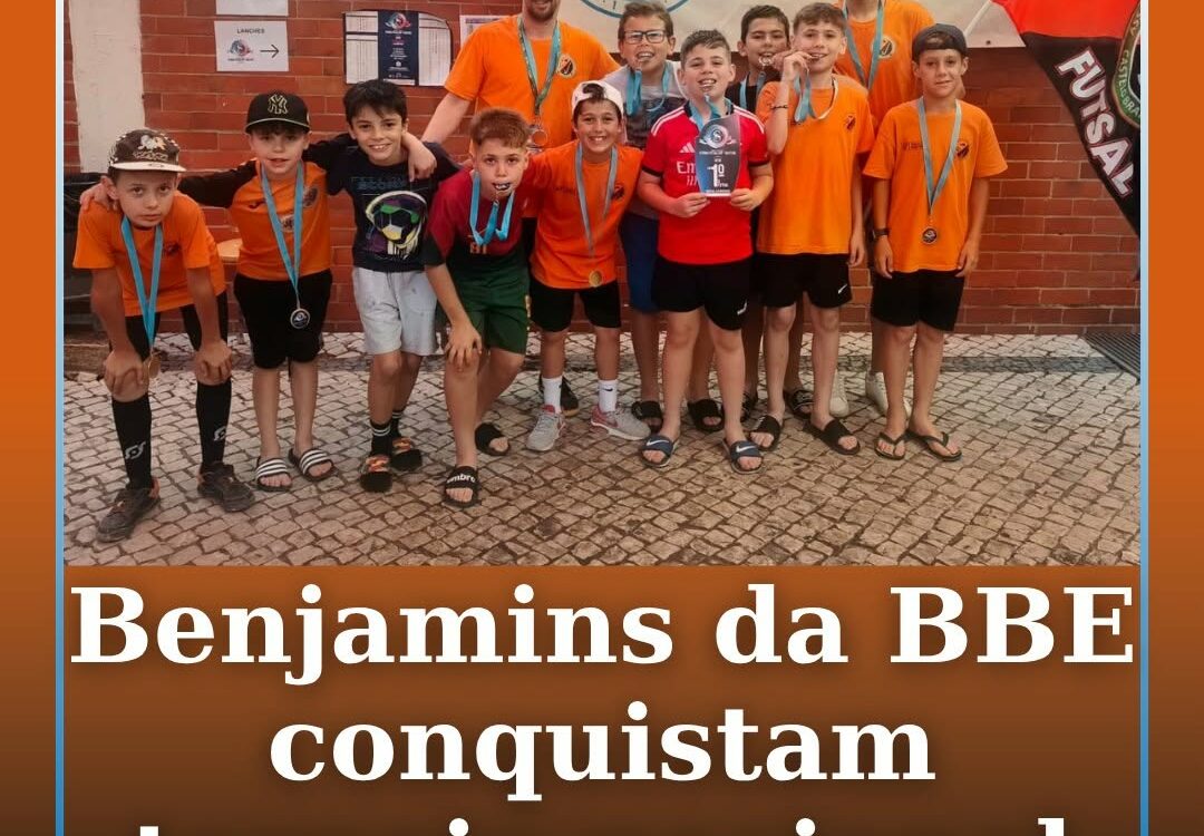 A equipa de Benjamins da BBE venceu o torneio realizado nos dias 13 e 14 de junh